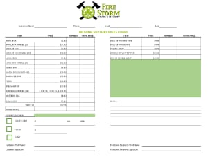 Fire Storm Ohio Moving Supplies